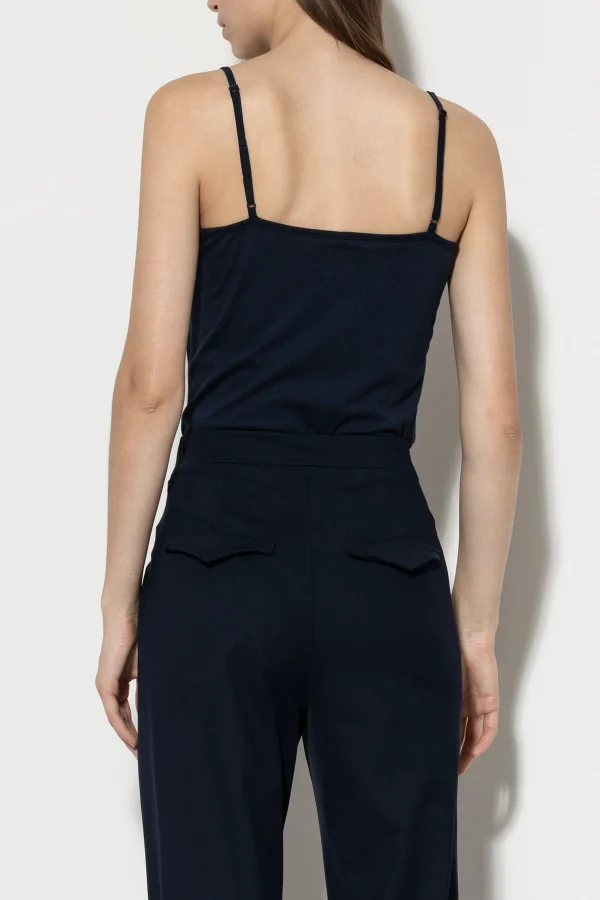 Shirts & Tops-LUISA CERANO Basic-Spaghetti-Top midnight blue