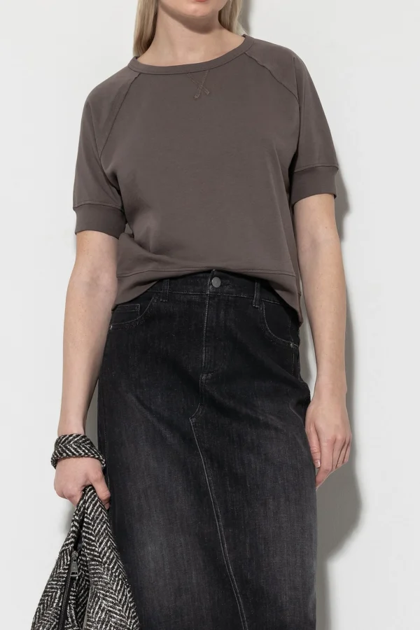 Shirts & Tops-LUISA CERANO Baumwoll-Shirt taupe