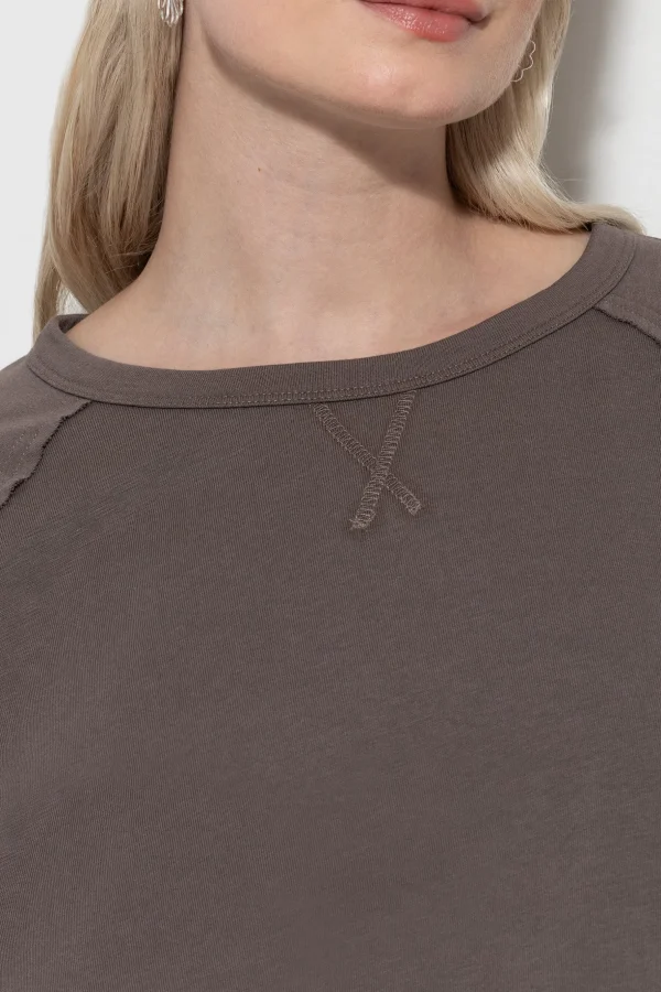 Shirts & Tops-LUISA CERANO Baumwoll-Shirt taupe