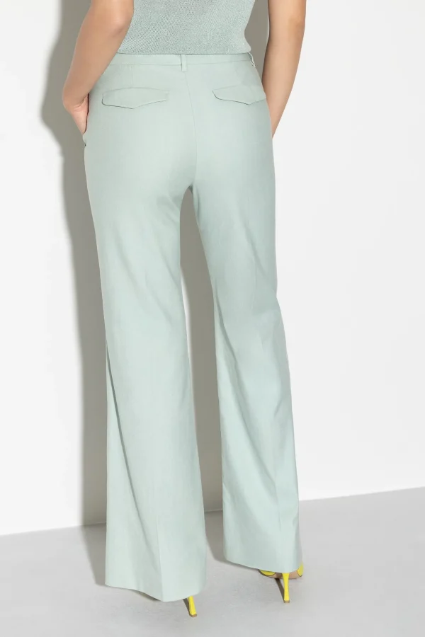 Sets | Hosen-LUISA CERANO Baumwollstretch-Bootleg-Pants mint