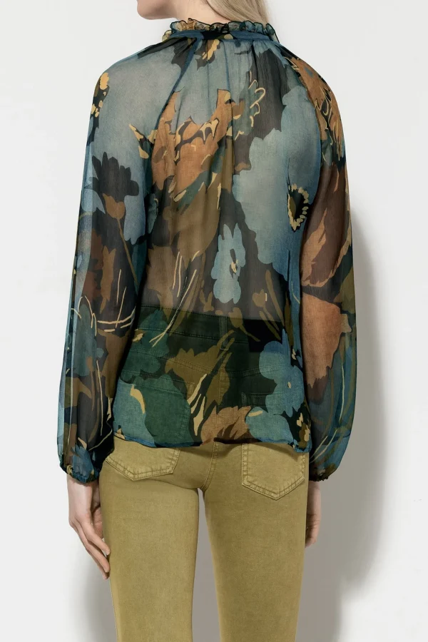 Blusen-LUISA CERANO Biesenbluse Mit Flower-Print multi