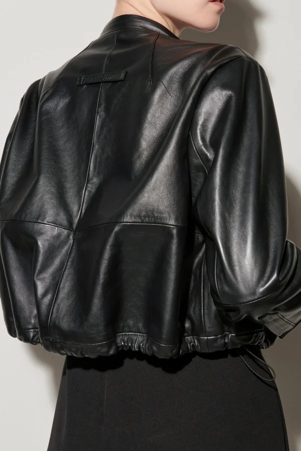 Jacken & Mäntel-LUISA CERANO Blouson Aus Lammnappa-Leder deep black