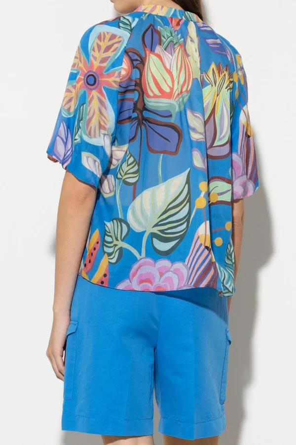 Blusen-LUISA CERANO Bluse Mit Caribbean-Print