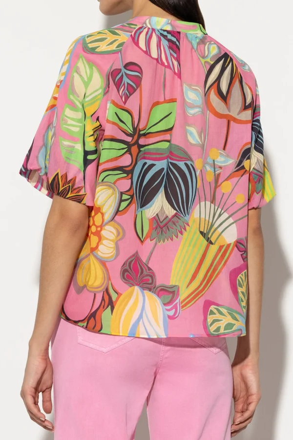 Blusen-LUISA CERANO Bluse Mit Caribbean-Print