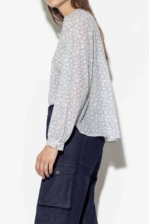 Blusen-LUISA CERANO Bluse Mit Cloud-Print multi