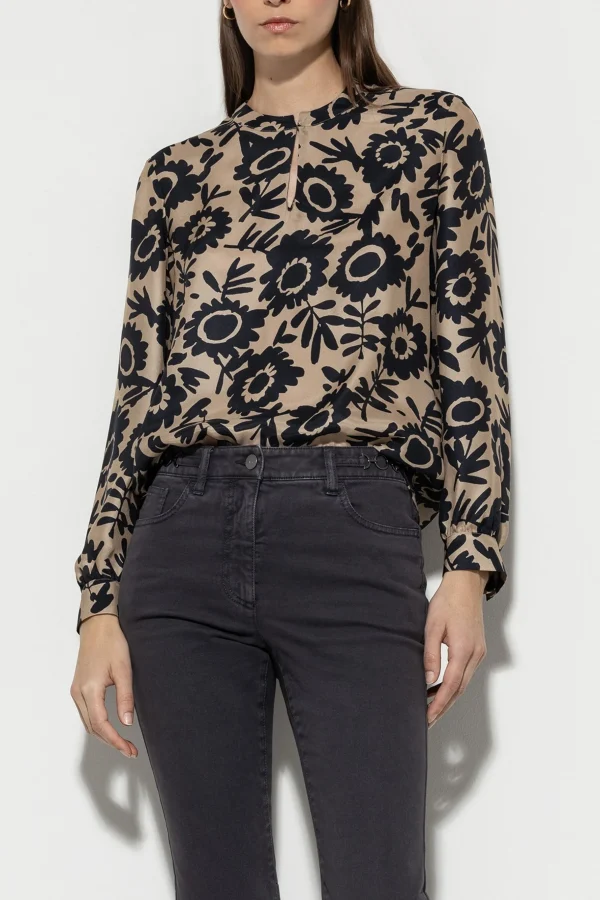 Blusen-LUISA CERANO Bluse Mit Flower-Print multi