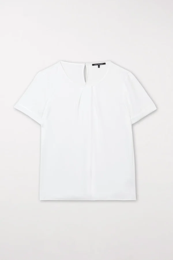 Business Studio-LUISA CERANO Blusenshirt Aus Crêpe De Chine off-white