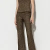 Sets | Hosen-LUISA CERANO Bootcut Mit Metallic-Effekt gold metallic