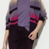 Strick-LUISA CERANO Cardigan Mit Fancy-Stripe multi