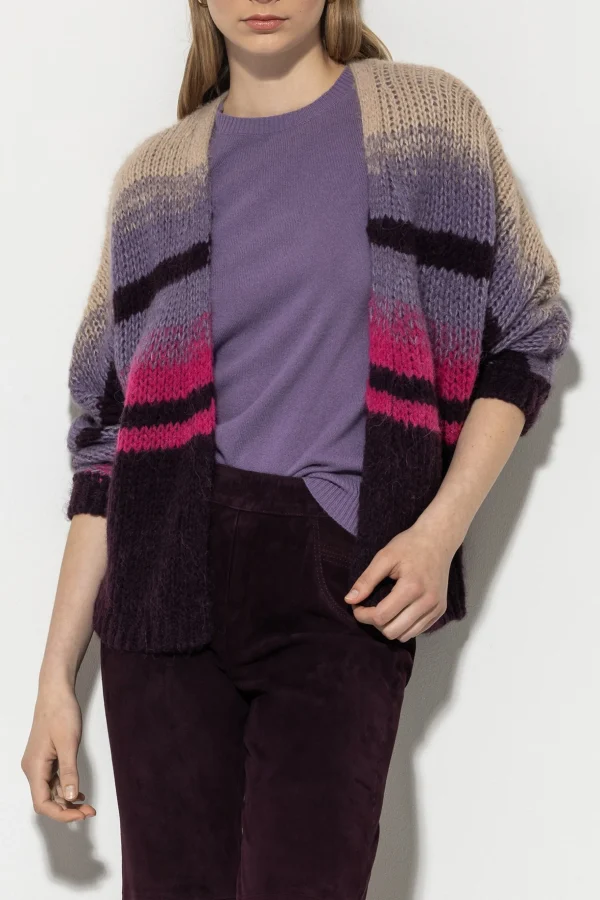 Strick-LUISA CERANO Cardigan Mit Fancy-Stripe multi