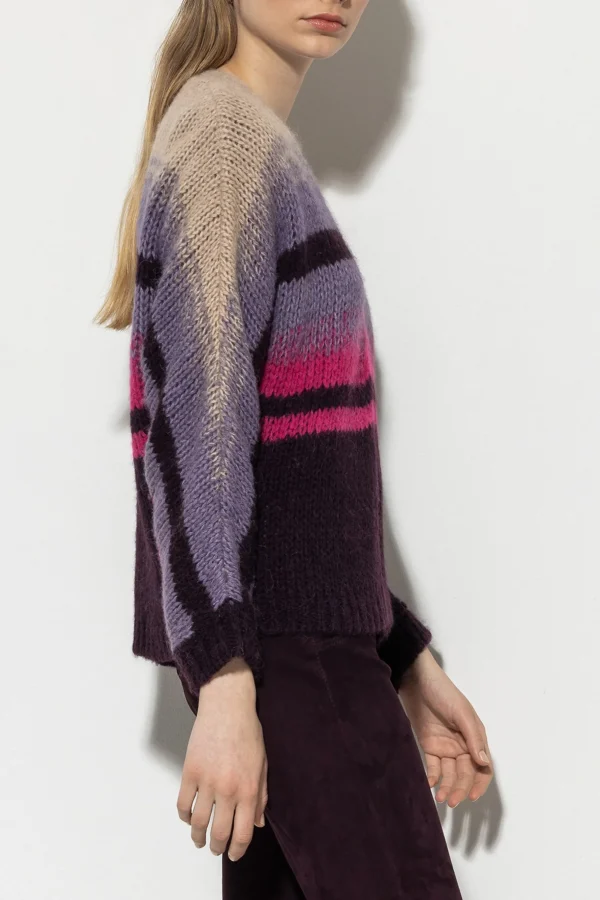 Strick-LUISA CERANO Cardigan Mit Fancy-Stripe multi