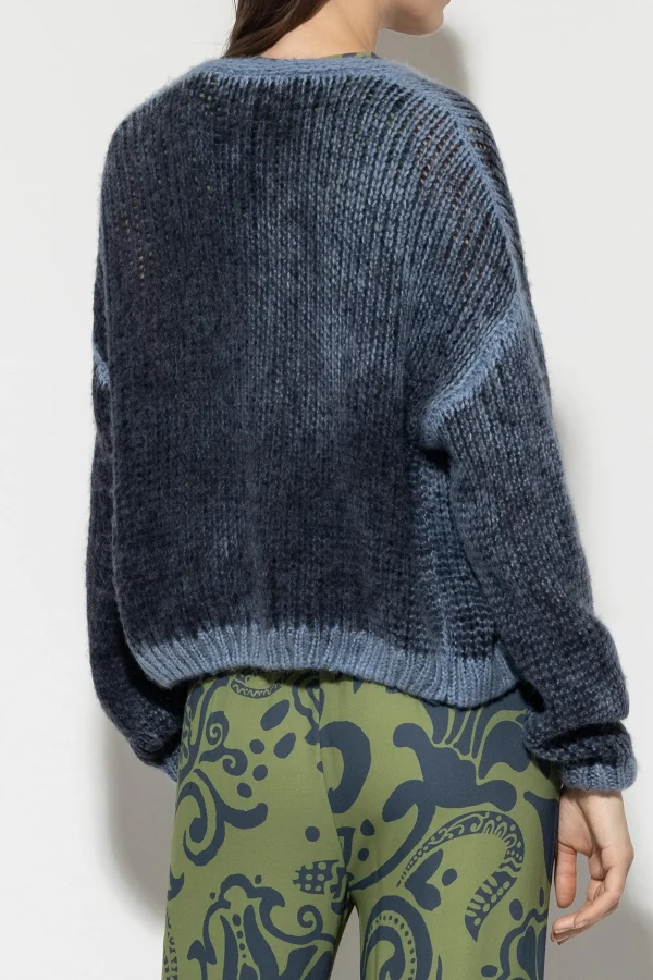 Strick-LUISA CERANO Cardigan Mit Spray-Effekt smoky blue / greyish blue