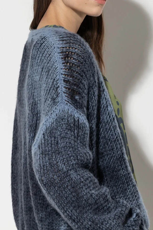 Strick-LUISA CERANO Cardigan Mit Spray-Effekt smoky blue / greyish blue