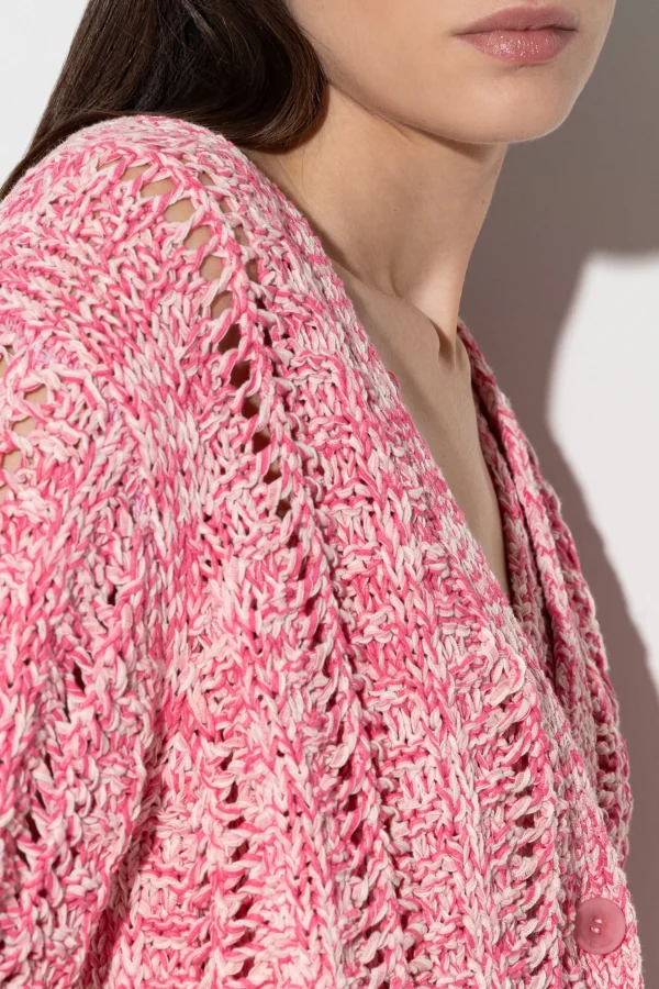 Sets | Strick-LUISA CERANO Cardigan Mit V-Neck candy pink