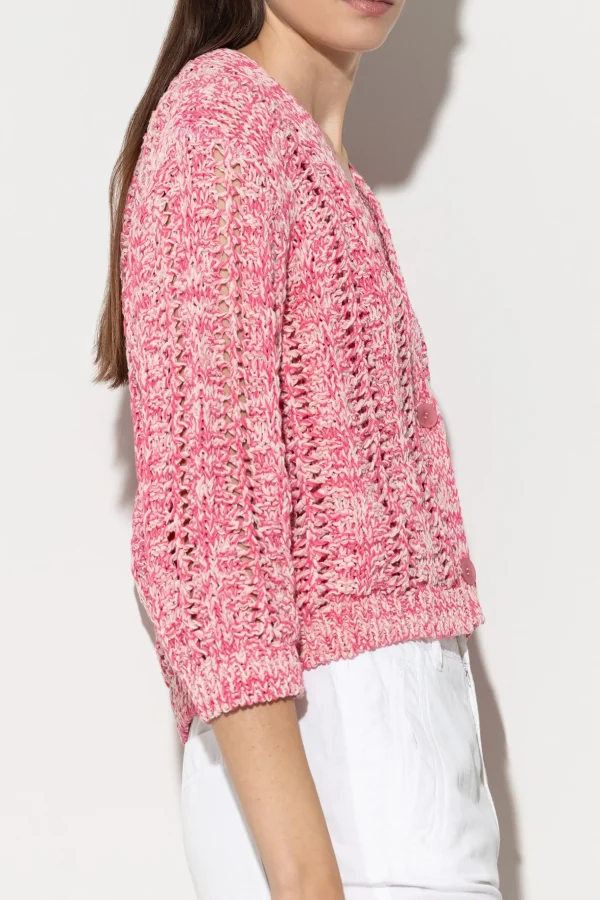 Sets | Strick-LUISA CERANO Cardigan Mit V-Neck candy pink