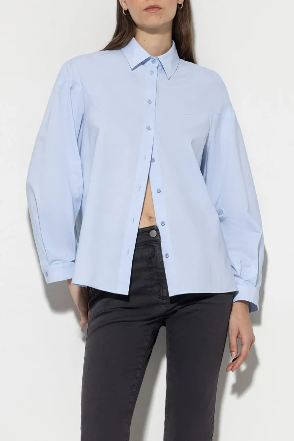 Blusen-LUISA CERANO Chambray-Bluse sky blue