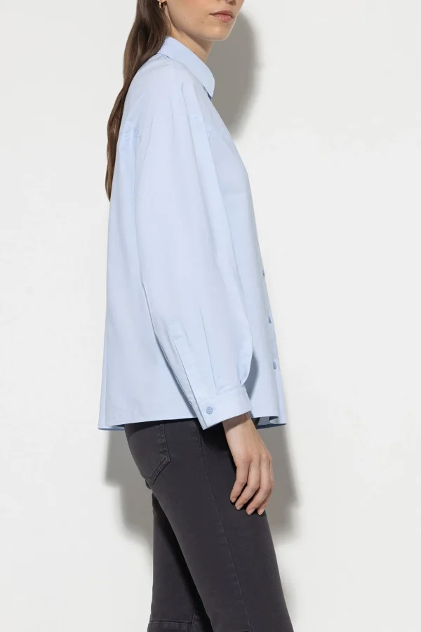 Blusen-LUISA CERANO Chambray-Bluse sky blue