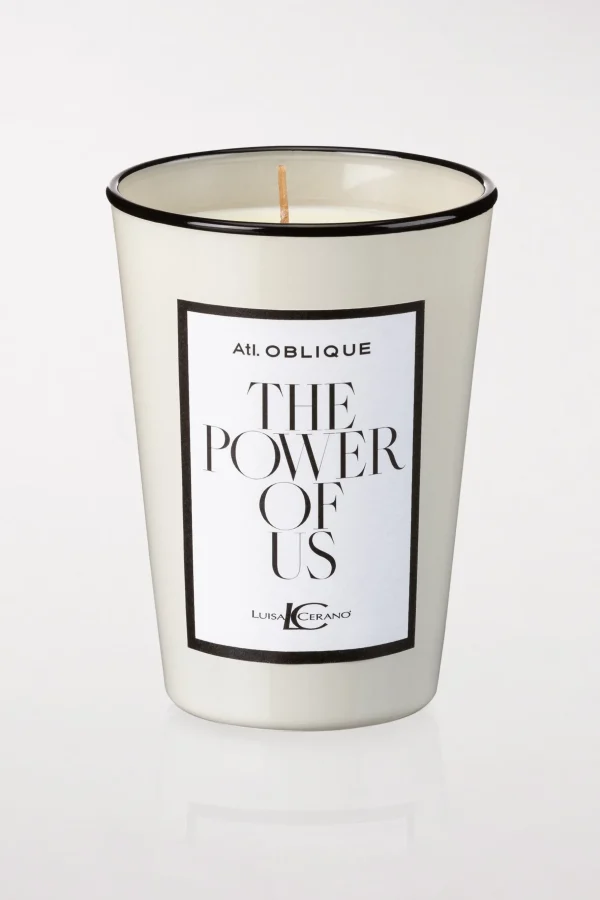 Accessoires-LUISA CERANO Duftkerze "THE POWER OF US" off-white