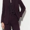 Sets | Jacken & Mäntel-LUISA CERANO Ein-Knopf-Blazer burgundy