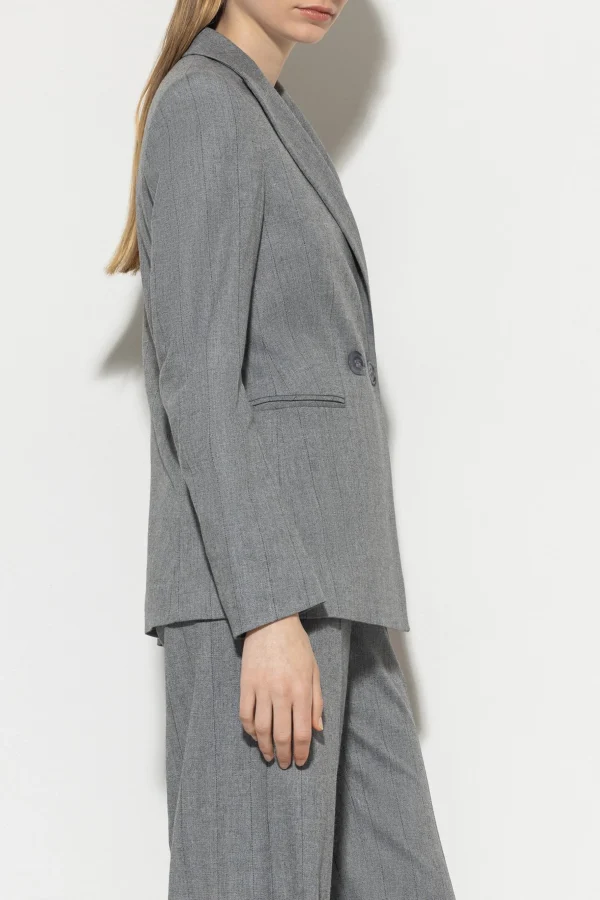 Sets | Jacken & Mäntel-LUISA CERANO Fischgrat-Blazer heather grey