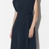 Kleider-LUISA CERANO Fit&Flare-Midikleid dark navy