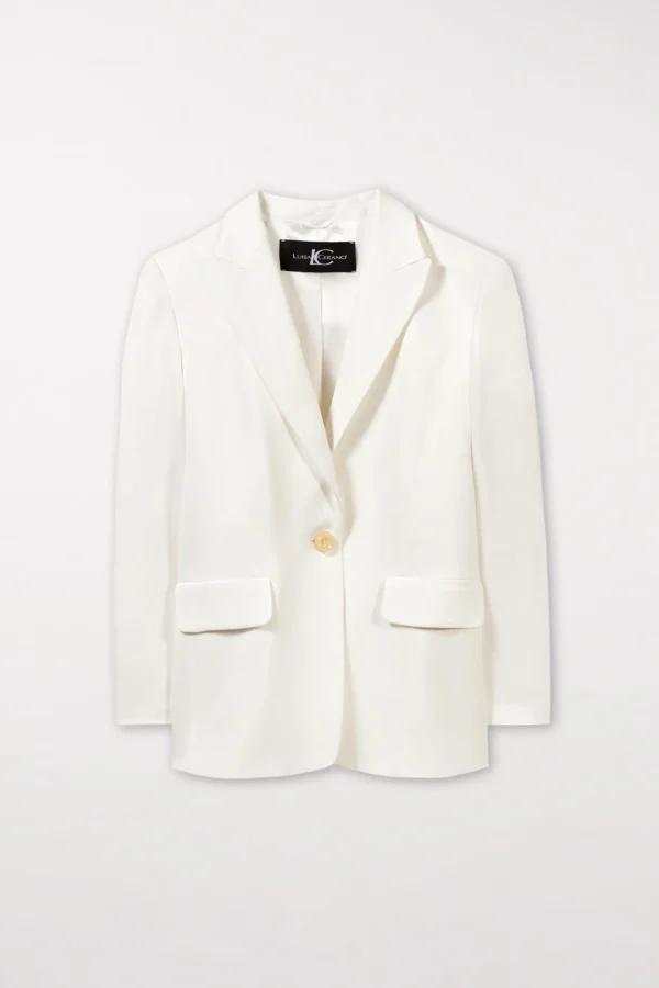 Blazer | Sets-LUISA CERANO Gabardine-Einknopf-Blazer