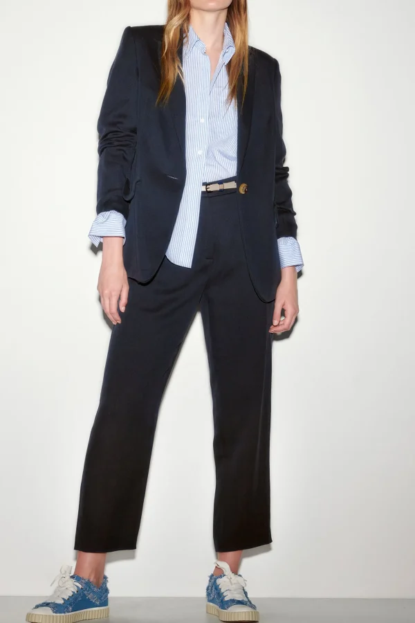 Blazer | Sets-LUISA CERANO Gabardine-Einknopf-Blazer