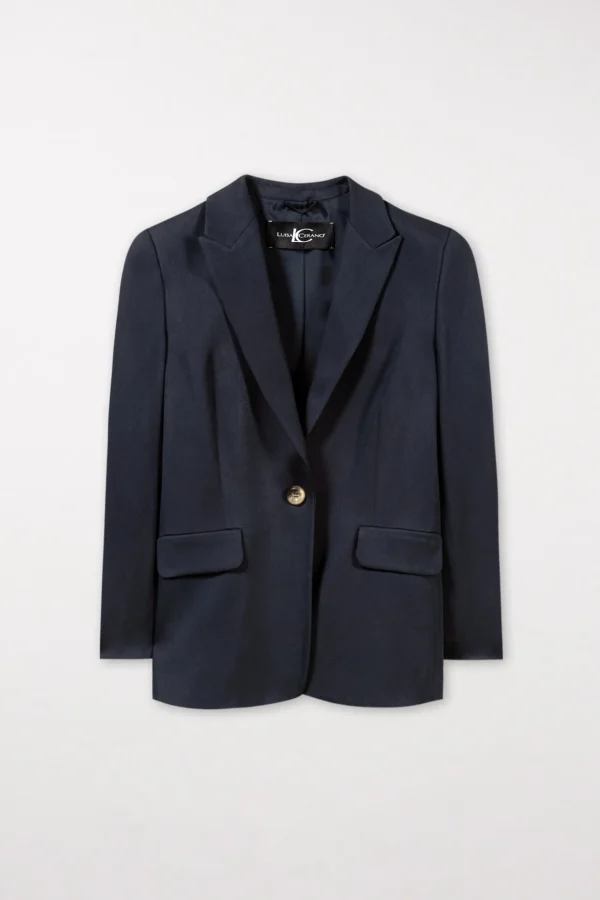 Blazer | Sets-LUISA CERANO Gabardine-Einknopf-Blazer