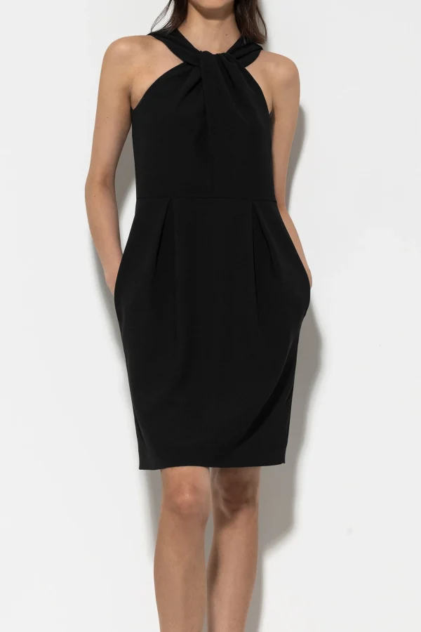 Kleider-LUISA CERANO Minikleid Mit Knotendetail black