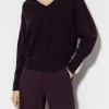 Strick-LUISA CERANO Pullover Mit Cutout-Detail burgundy