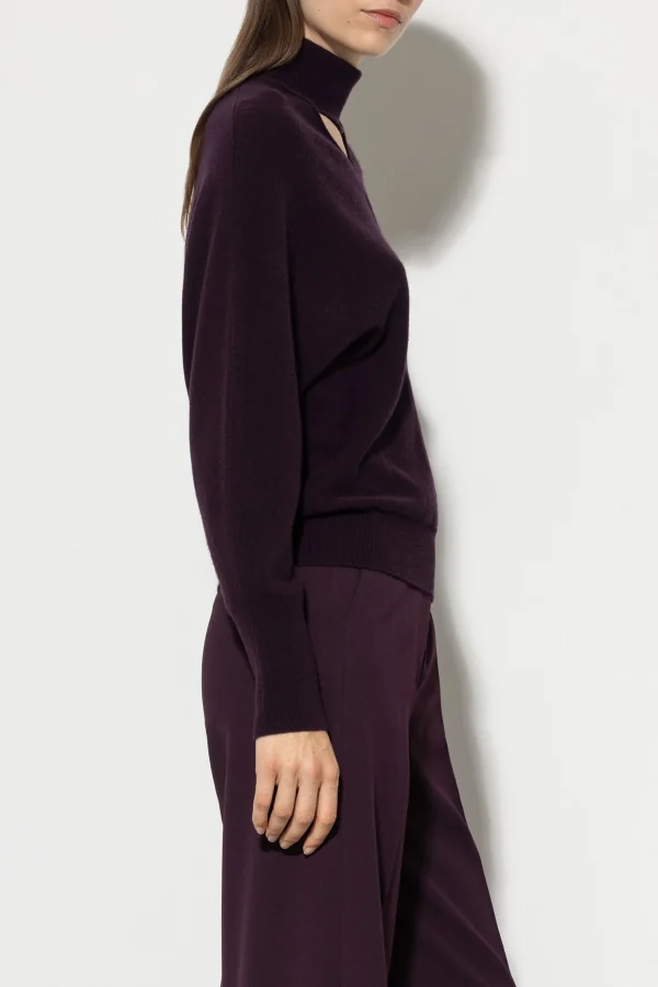 Strick-LUISA CERANO Pullover Mit Cutout-Detail burgundy