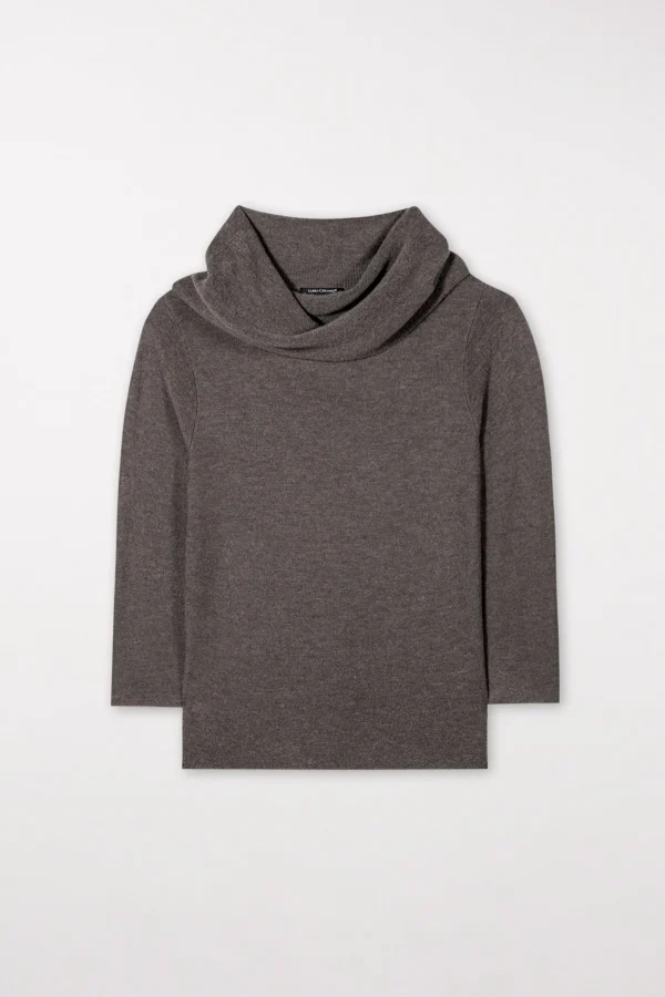 Strick-LUISA CERANO Pullover Mit Schalkragen