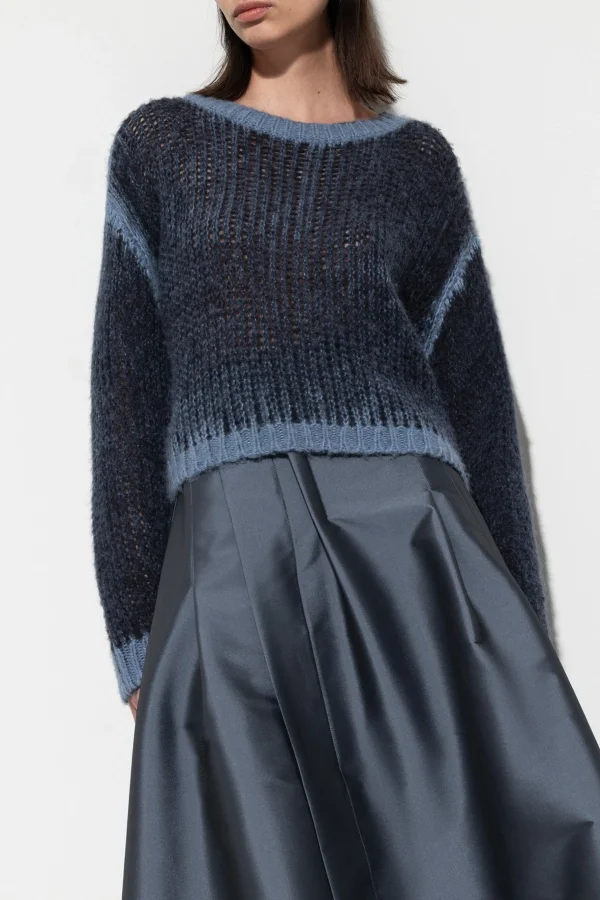 Strick-LUISA CERANO Pullover Mit Spray-Effekt smoky blue / greyish blue