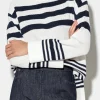 Strick-LUISA CERANO Pullover Mit Streifen milk / dark navy