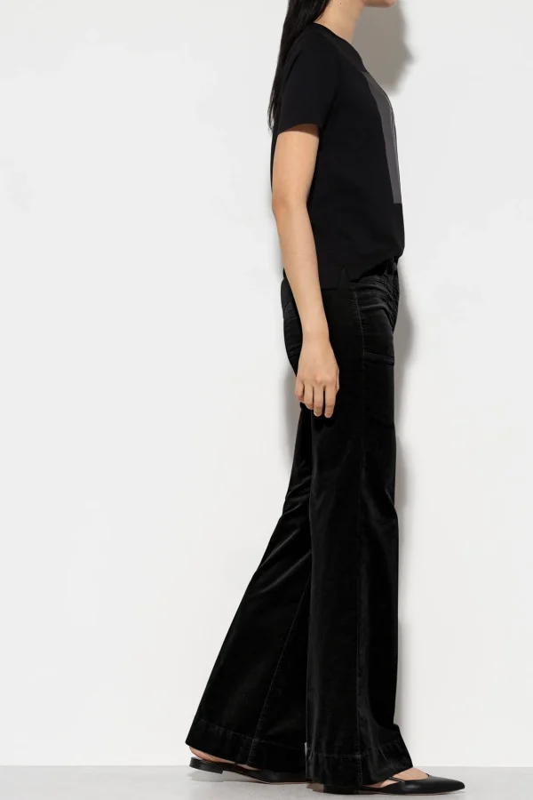 Denim | Hosen-LUISA CERANO Samt-Flared-Pants
