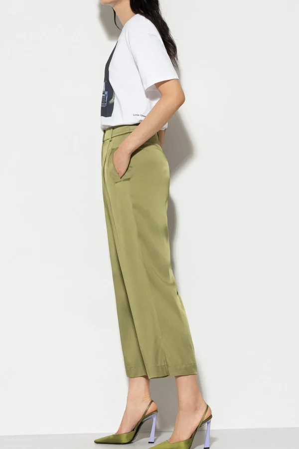 Hosen | Sets-LUISA CERANO Satin-Wideleg-Pants