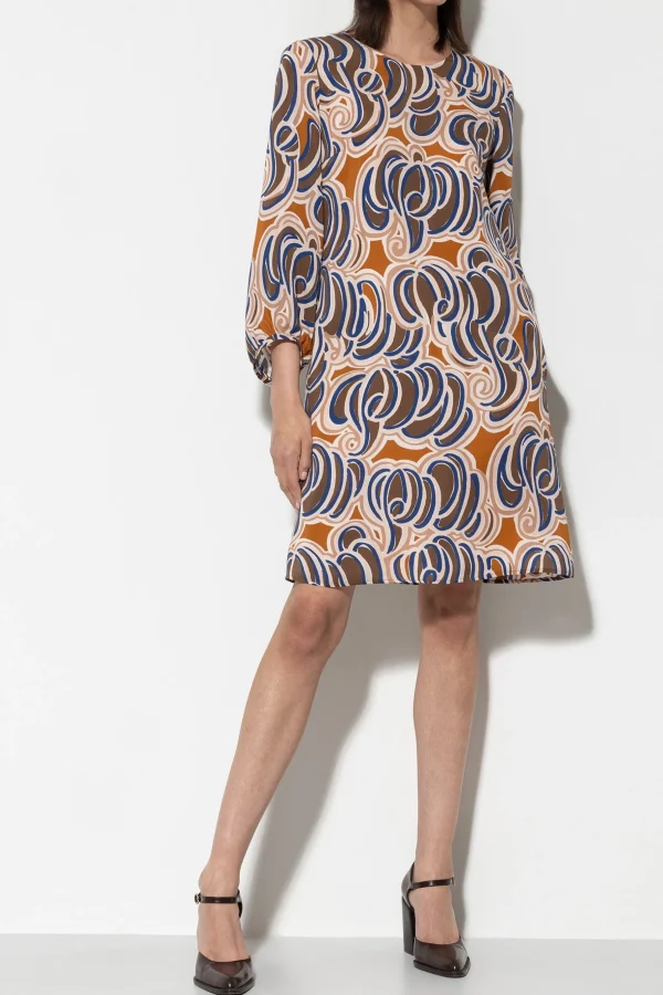 Kleider-LUISA CERANO Seidenkleid Mit Graphic-Print multi