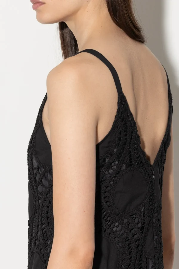 Kleider-LUISA CERANO Slipdress In Crochet-Optik