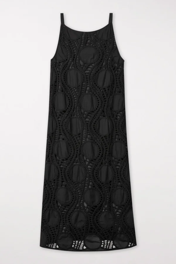 Kleider-LUISA CERANO Slipdress In Crochet-Optik