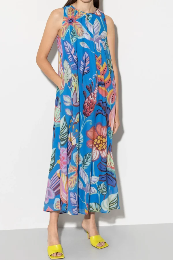 Kleider-LUISA CERANO Slipdress Mit Caribbean-Print