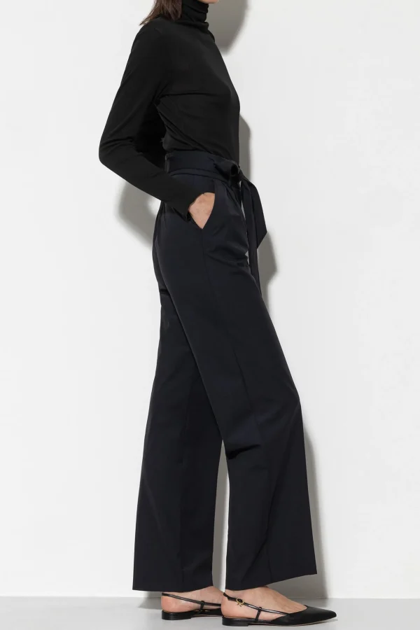 Hosen-LUISA CERANO Softshell-Wideleg-Pants black