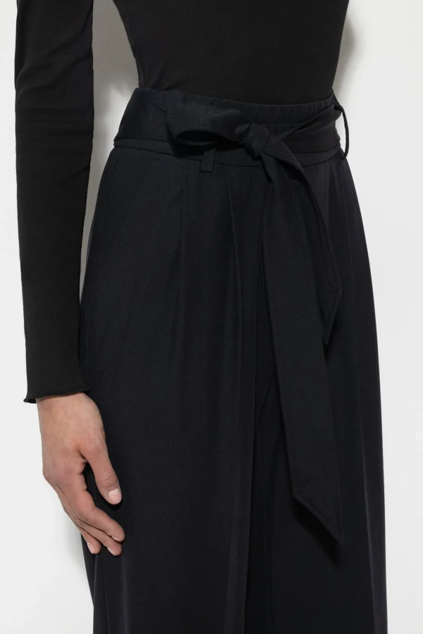 Hosen-LUISA CERANO Softshell-Wideleg-Pants black