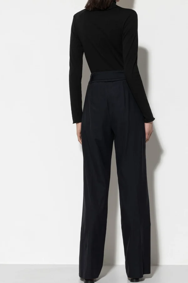 Hosen-LUISA CERANO Softshell-Wideleg-Pants black