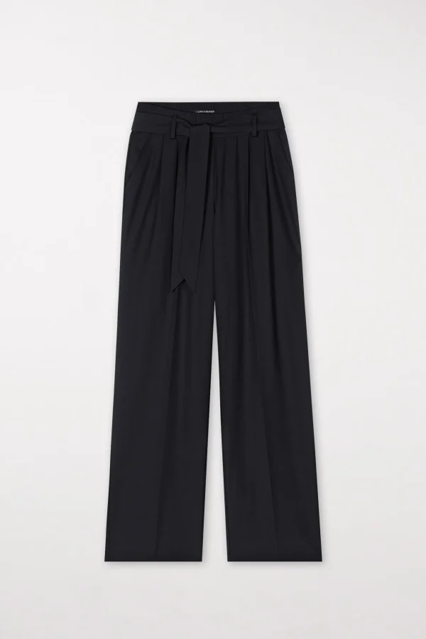 Hosen-LUISA CERANO Softshell-Wideleg-Pants black