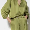 Blusen-LUISA CERANO Stehkragenbluse Mit 3/4-Arm