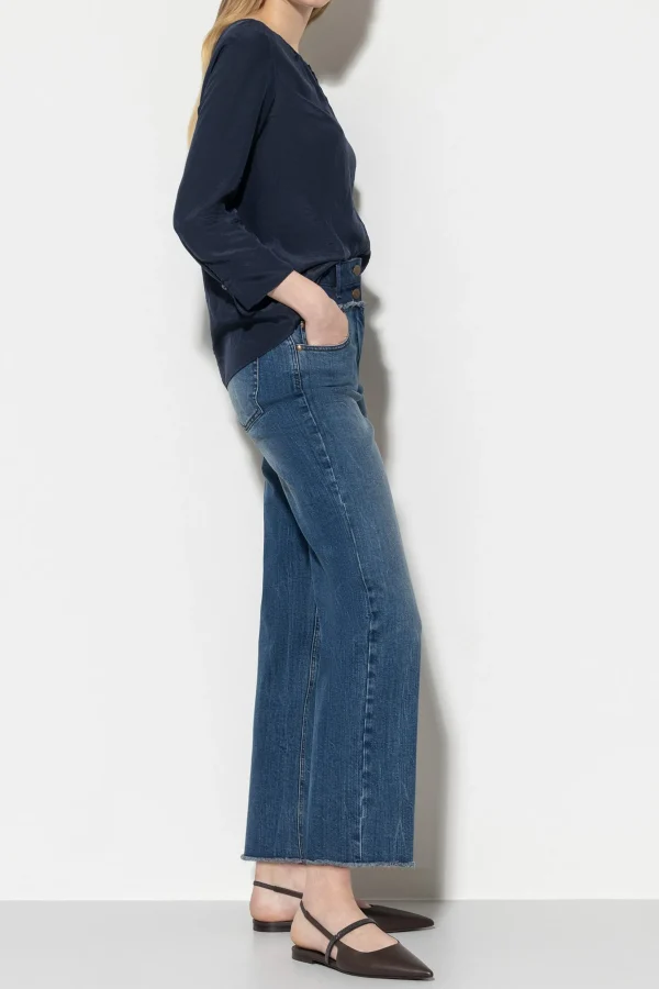 Denim | Hosen-LUISA CERANO Straight-Soft-Denim denim blue