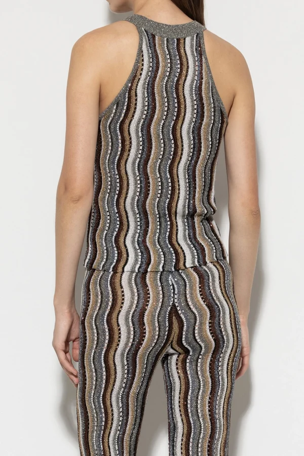 Sets | Shirts & Tops-LUISA CERANO Stricktop Mit Fancy-Stripe multi