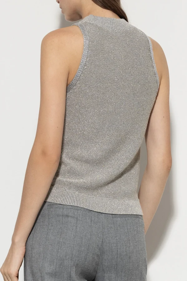 Strick | Shirts & Tops-LUISA CERANO Stricktop Mit Turtleneck heather grey