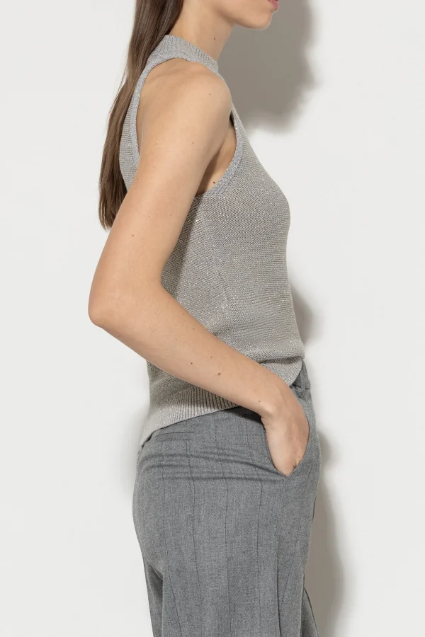 Strick | Shirts & Tops-LUISA CERANO Stricktop Mit Turtleneck heather grey