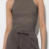 Shirts & Tops-LUISA CERANO Tanktop Mit Strass-Steinen